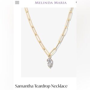 Melinda Maria “Samantha” Teardrop Necklace